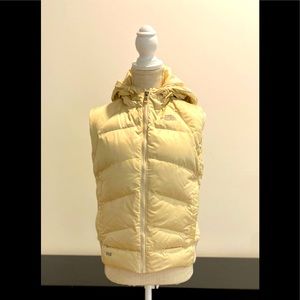 The North Face puffer vest, off-white, size M